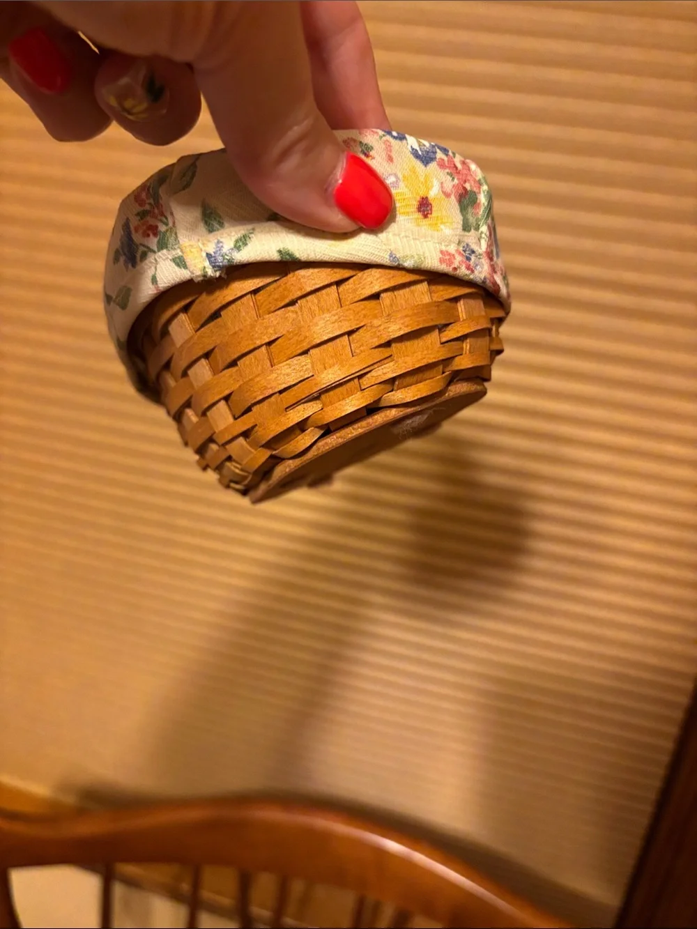 Longaberger Raspberry Basket Set